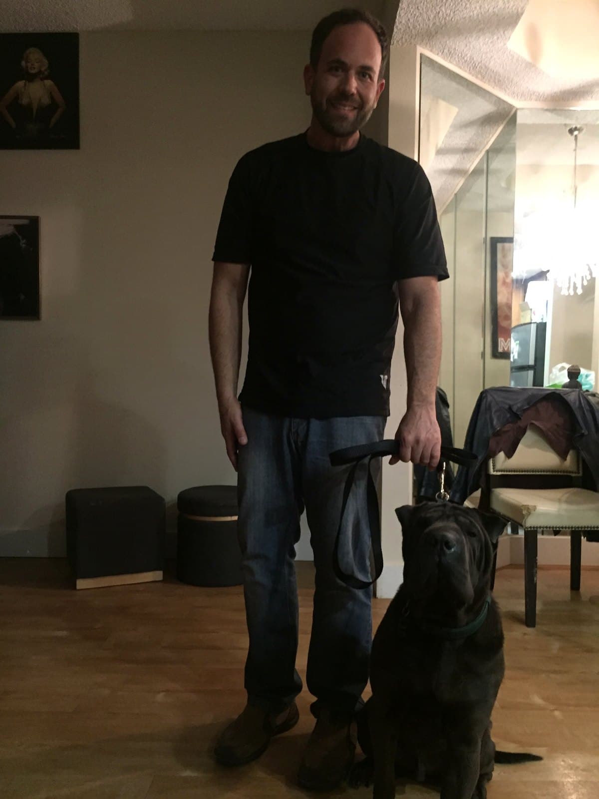 Brett Endes working a large dog on a loose leash